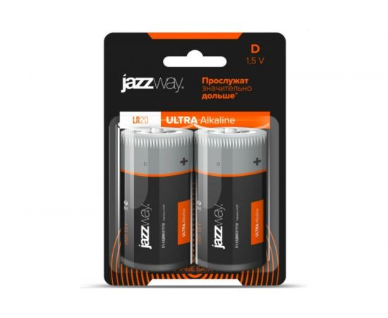 Алкалиновая батарейка JazzWay LR20 Ultra PLUS BL-2 5005136 – изображение 2
