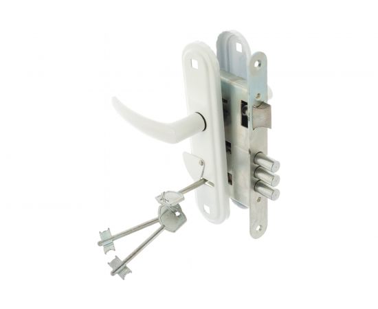 Врезной замок ЗЕНИТ Омега-ЗВ9.1-02ЗВ9.2 белый 19504 – изображение 2