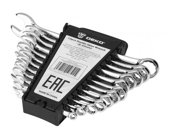 Набор комбинированных гаечных ключей DEKO DKHT12 (12 предметов) 065-0972 – изображение 2