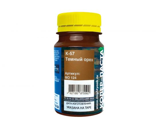 Колер-паста для масла и воска Mighty Oak К-57 (темный орех; 100 мл) MO124 – изображение 3