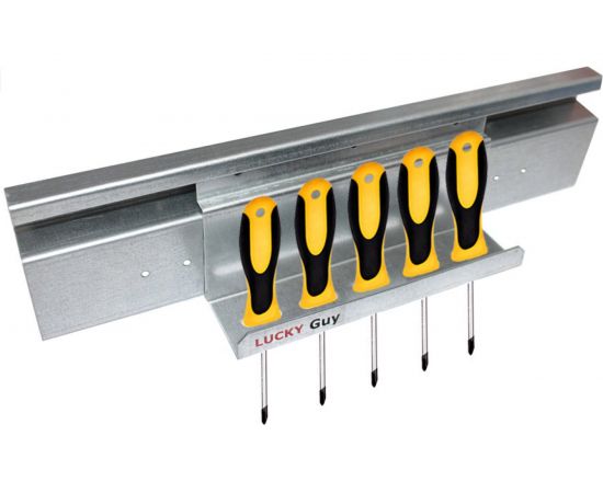 Держатель для отверток Lucky Guy 5 посадочных мест, оцинк. 680 04 Т01-01 0LG – изображение 4
