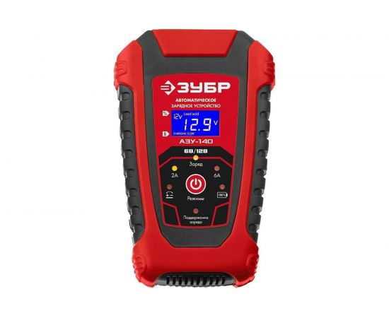 Автоматическое зарядное устройство ЗУБР АЗУ-140 6/12 В, 6А 59310 – изображение 4