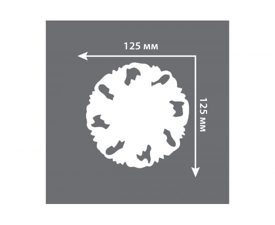 Потолочная розетка Decomaster d наружный 125 мм 88125 – изображение 4