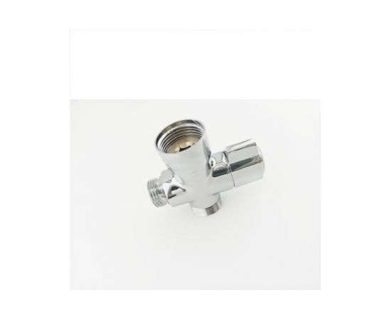 Дивертор для смесителя OUTE картриджный, 1 вход - 3/4"", 2 выхода - 1/2"" и 3/4"", корпус силумин TP20-2 – изображение 4