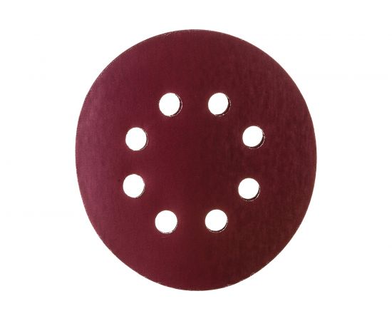 Круг шлифовальный перфорированный, 8 отверстий, 125 мм, P2000, 5 шт Росомаха 438820 – изображение 4