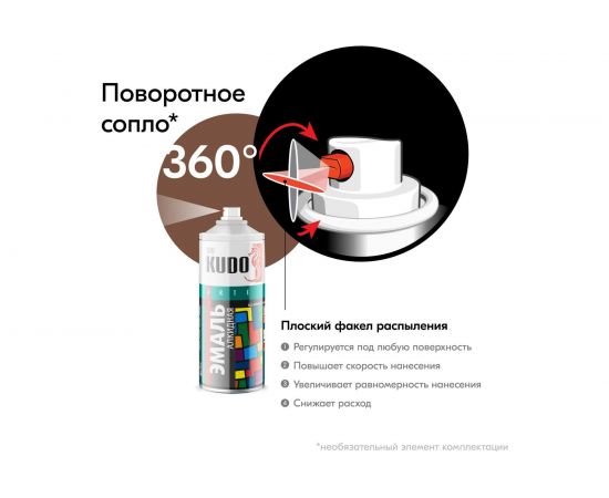 Универсальная эмаль KUDO какао 54688 – изображение 5