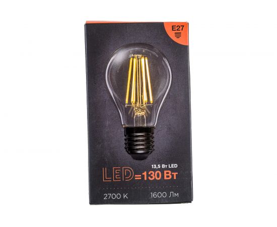 Филаментная лампа REXANT Груша A60 13.5 Вт 2700K E27 604-081 – изображение 9