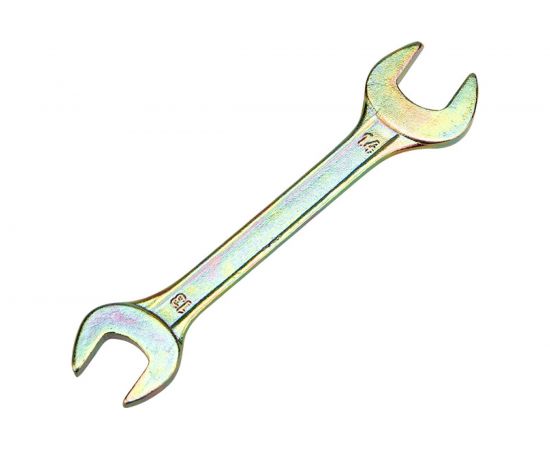 Гаечный рожковый ключ желтый цинк REXANT 13х14 мм 12-5827-2 