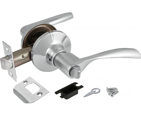 Ручка защелка AJAX 6010 CP-B фик. хром 39507 