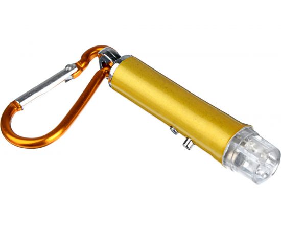 Фонарик-брелок на карабине ЧИНГИСХАН 1 LED/УФ/лазер 198-072 