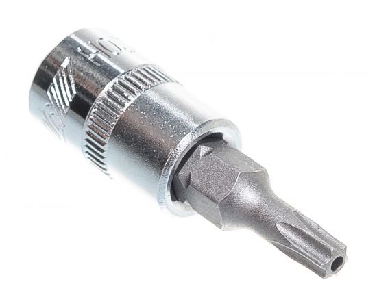 Бита-головка с отверстием 1/4” TORX T20Hх37мм JTC 23520 