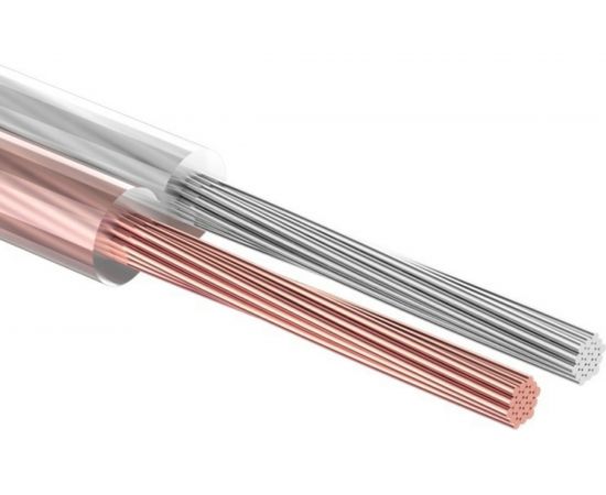 Акустический кабель REXANT 2х0,50 кв.мм прозрачный SILICON м. бухта 5 м 01-6303-05 