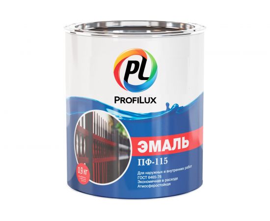 Эмаль Profilux ПФ-115 зелёная глянцевая 6029, 0.9 кг Н0000001936 