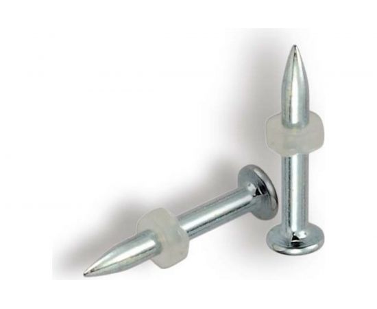 Стальной оцинкованный гвоздь с пластиковой шайбой LIXIE 100 шт./уп. DN-27-P8 