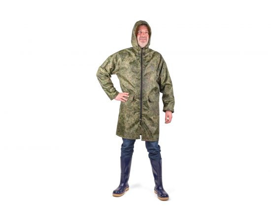 Влагозащитный плащ-дождевик БЕРТА камуфляжный, рост 170-176 800-56-58 – изображение 2