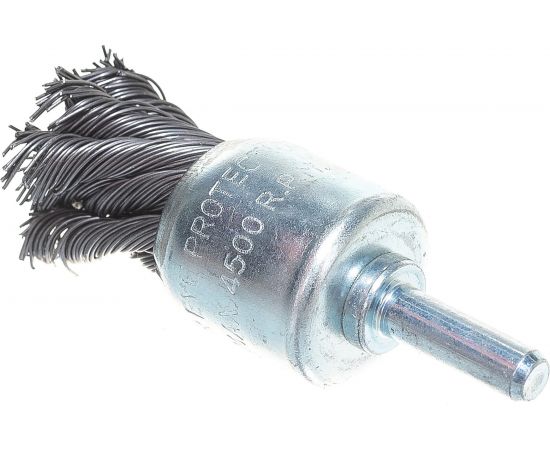 Щетка-крацовка круговая со стержнем 22 мм VOREL 06995 – изображение 2