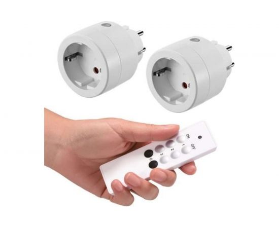 Розетка с пультом управления Electraline 16А 250В белая 48506 – изображение 2