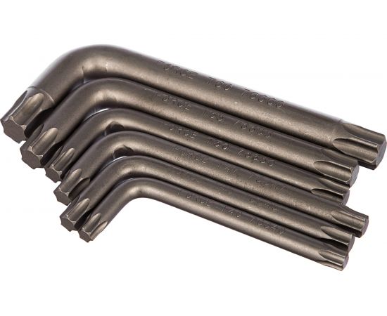 Набор Г-образных ключей с звездочек FORCE Т40-Т60 6 предметов 5063 – изображение 2