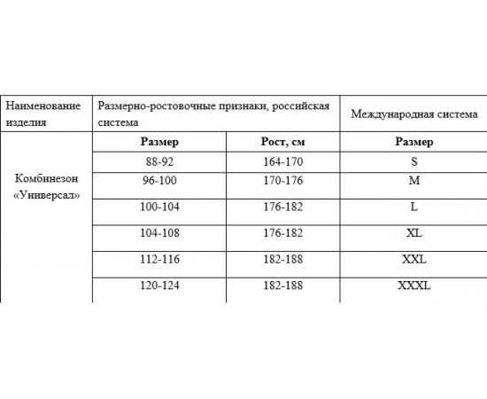 Комбинезон СПИРО Универсал, тип 5, размер S 133 143 – изображение 2