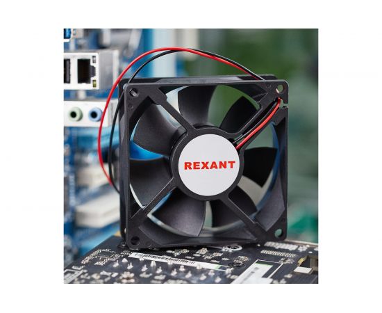 Осевой вентилятор для охлаждения REXANT RX 80х80х25 мм 12 В 72-5080 – изображение 2