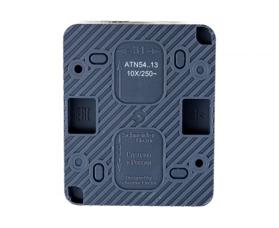1-клавишный выключатель Schneider Electric AtlasDesign PROFI IP54 открытой установки с подсветкой 10 АХ ATN544013 – изображение 2