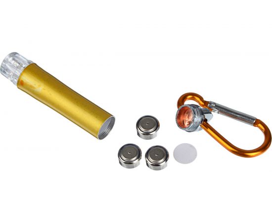 Фонарик-брелок на карабине ЧИНГИСХАН 1 LED/УФ/лазер 198-072 – изображение 2