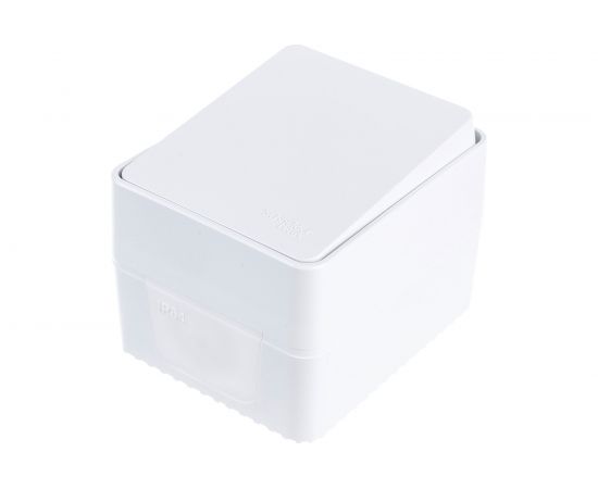 1-клавишный выключатель Schneider Electric AtlasDesign PROFI IP54 открытой установки 10 АХ, белый ATN540161 – изображение 2