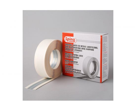 Бумажная углозащитная лента с металлическими полосами Spino 52 мм х 7,5 м 792001 – изображение 3