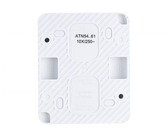 1-клавишный выключатель Schneider Electric AtlasDesign PROFI IP54 открытой установки 10 АХ, белый ATN540161 – изображение 3