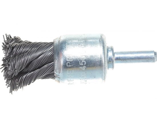 Щетка-крацовка круговая со стержнем 22 мм VOREL 06995 – изображение 3