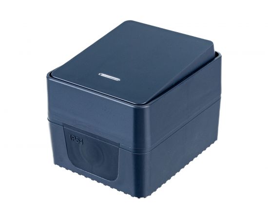 1-клавишный выключатель Schneider Electric AtlasDesign PROFI IP54 открытой установки с подсветкой 10 АХ ATN544013 – изображение 3