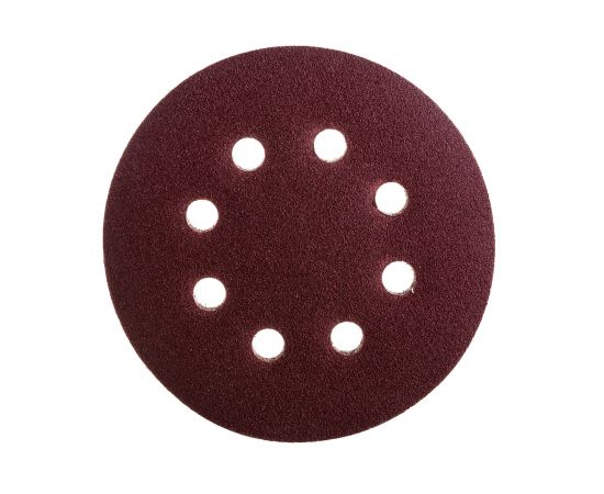 Круг шлифовальный абразивный с перфорацией (5 шт; 125 мм; Р120) для резиновых дисков VOREL 8582 – изображение 3