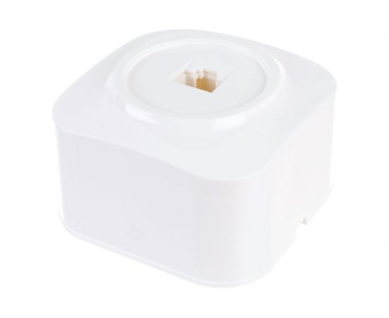 Компьютерная одноместная розетка IONICH о/у, 1А, RJ45, белая еврослот 1422 – изображение 3