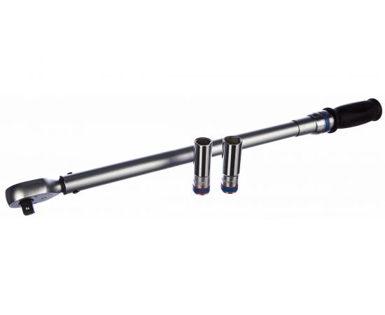 Динамометрический ключ KING TONY P34462-2DG, для левой и правой резьбы, 1/2"", 60-340 Нм, футляр, в комплекте 2 торцевые головки – изображение 3