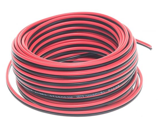 Акустический кабель DORI 2x0,5 чёрно-красный 10м, шт 11417 – изображение 4