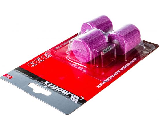 Шарошка абразивная (3 шт; 32x32x6 мм; F46; цилиндр) MATRIX 76016 – изображение 4