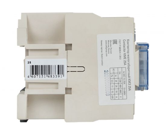 Магнитный пускатель EKF КМЭ 25А катушка управления 380В АС малогабаритный 1NO ctr-s-25-380 – изображение 4