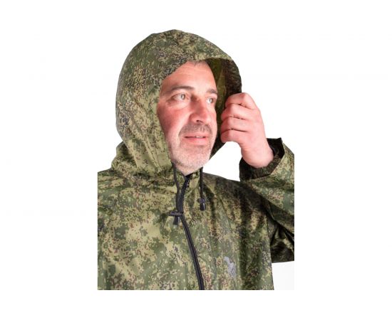 Влагозащитный плащ-дождевик БЕРТА камуфляжный, рост 170-176 800-56-58 – изображение 4