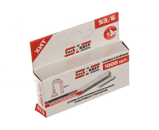 Каленая мебельная скоба Tech-Krep SKM T53 6х0,7х11,3 1000шт 138711 – изображение 5