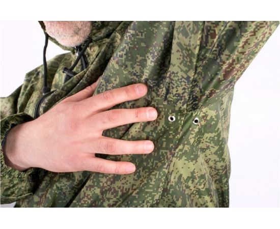 Влагозащитный плащ-дождевик БЕРТА камуфляжный, рост 170-176 800-56-58 – изображение 5