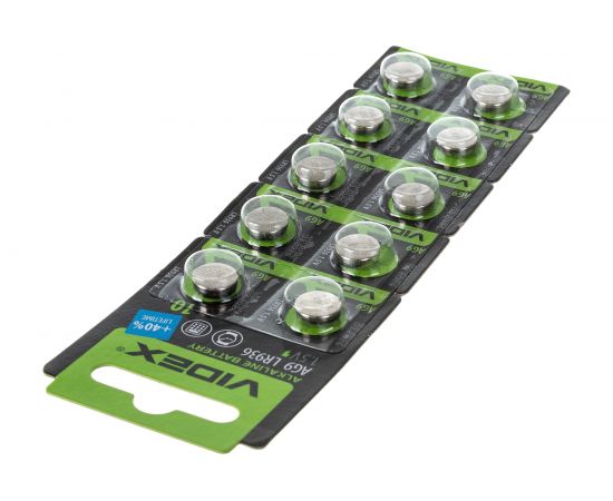 Элемент питания VIDEX алкалиновый AG9/LR45/LR936/SR936SW/194/GP94A/394/G9 10 шт. в блистере – изображение 6