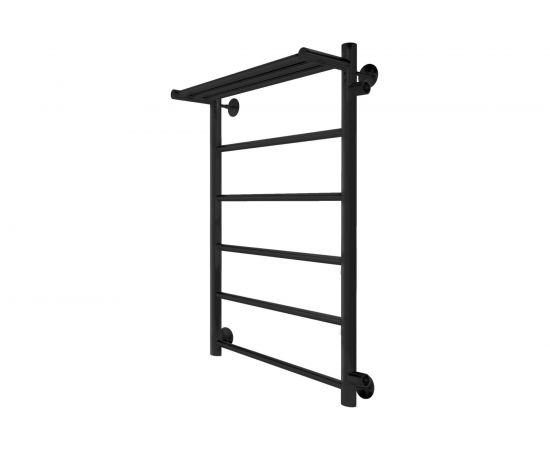 Полотенцесушитель INDIGO Line с полкой (н.р.1") 70/40 м/о 60 боковое подключение справа LLSHSW70-40BRR-б/п-60 – изображение 6