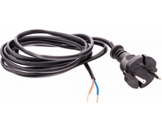Электрический соединительный шнур для настольной лампы СИБРТЕХ 1,7м, 120Вт, чёрный, тип V-1 96015 