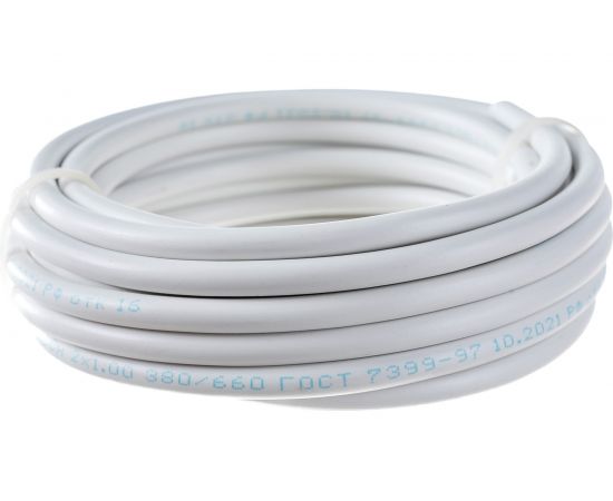 Провод ПВС REXANT 2x1,0 кв.мм белый 5 м ГОСТ 01-8032-5 