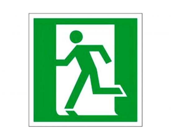 Левосторонний знак Выход здесь TDM 150х150мм SQ0817-0042 