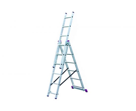 Трехсекционная алюминиевая лестница 3х6 Krause Corda 013361 