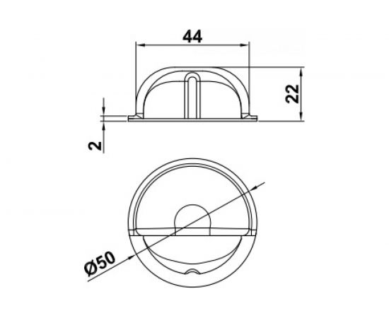 Стопор на клеевой основе Amig (хром, белый) 20/200 402-50 – изображение 2