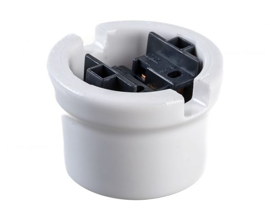 Розетка Retrika, ретро с заземляющим контактом белый RS-80001 – изображение 2