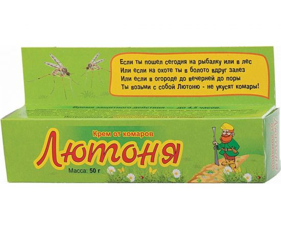 Крем от комаров Лютоня для взрослых, 50г 4607043206015 – изображение 2
