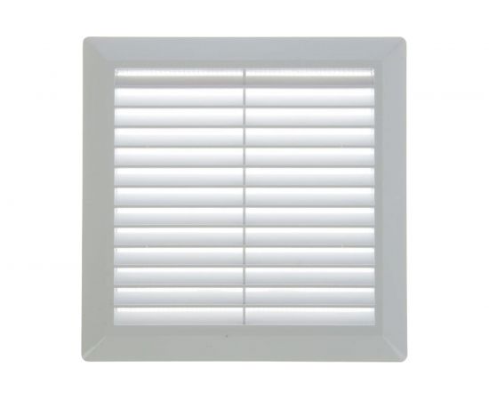 Разъемная решетка с москитной сеткой TDM наклонные жалюзи 203х203 мм белая SQ1807-0022 – изображение 2